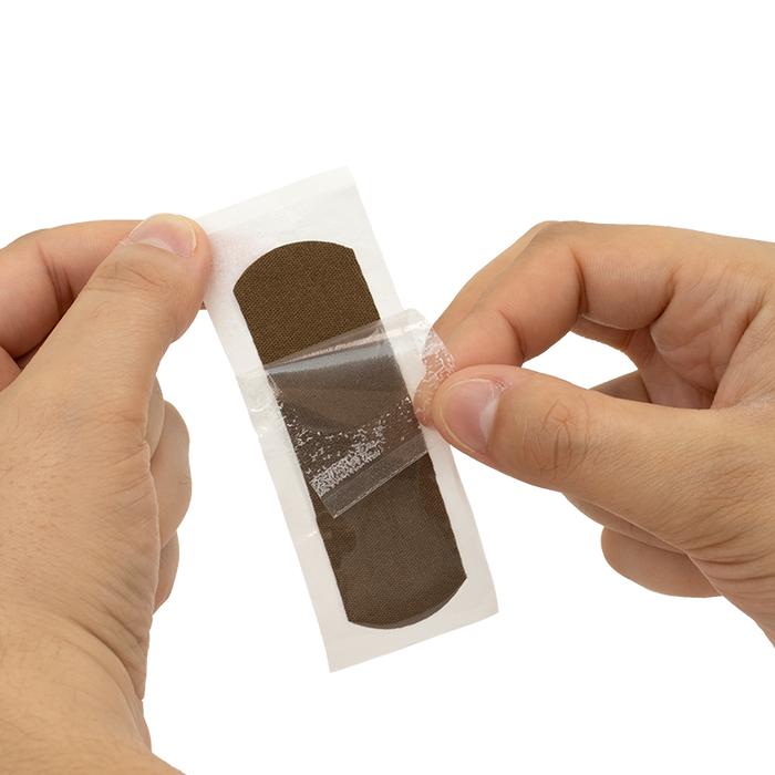 Dynarex ColorFit Adhesive Fabric Bandages - Dark Brown