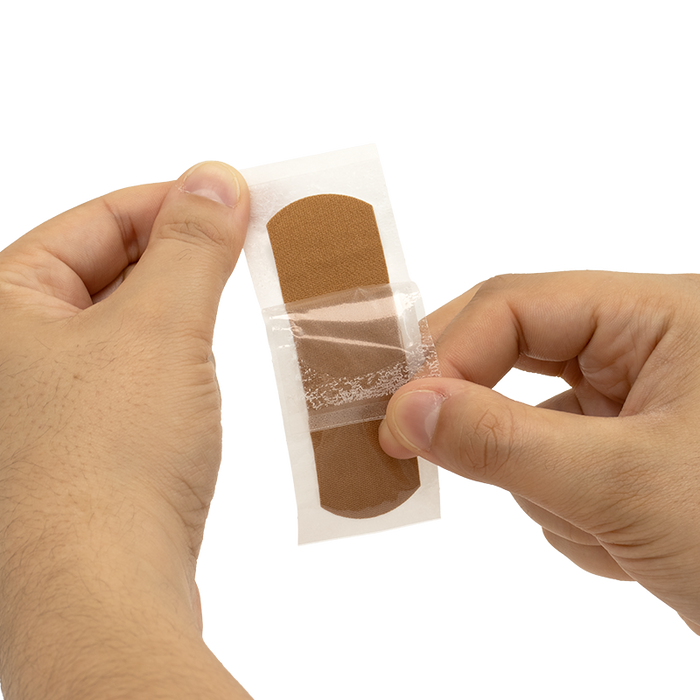 Dynarex ColorFit Adhesive Fabric Bandages - Dark Brown
