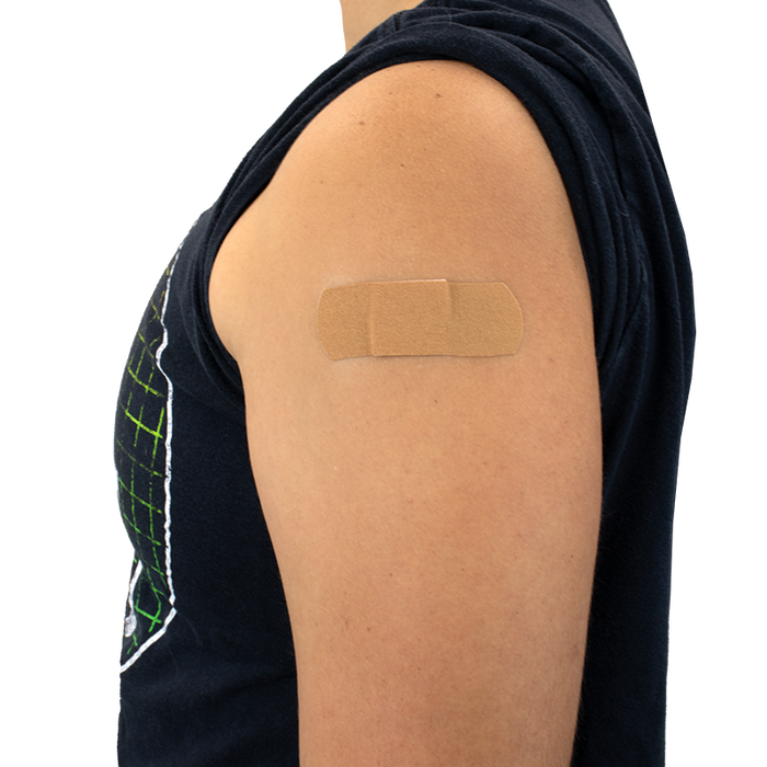 Dynarex ColorFit Adhesive Fabric Bandages - Dark Brown