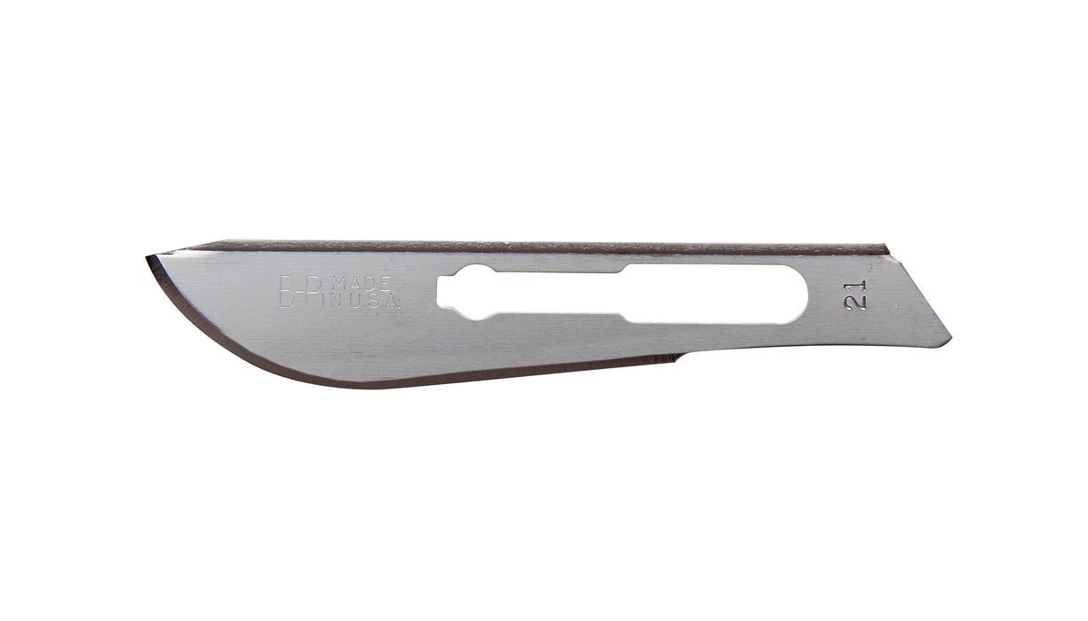 Aspen Surgical Bard-Parker® SafetyLock™ Carbon Rib-Back® Blades - 21