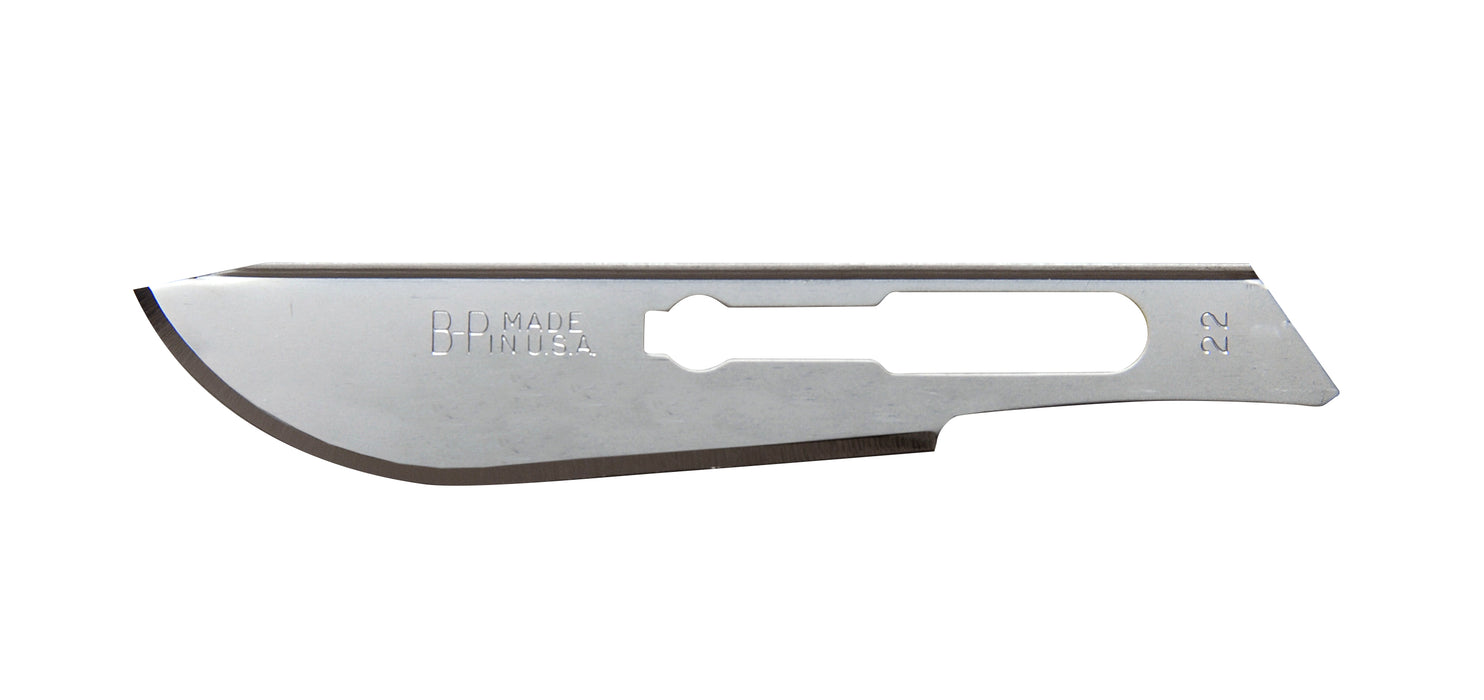 Aspen Surgical Bard-Parker® SafetyLock™ Carbon Rib-Back® Blades - 22