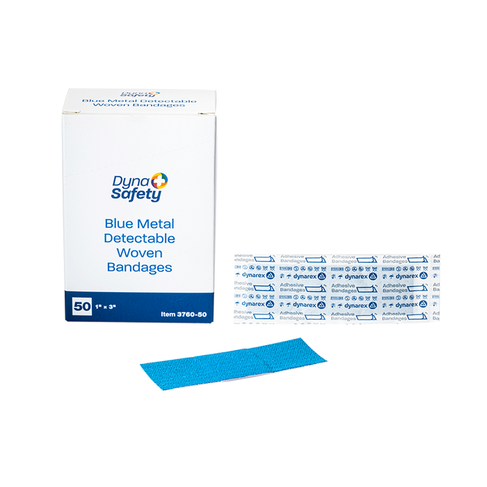 Dynarex Blue Metal Detectable Woven Bandages
