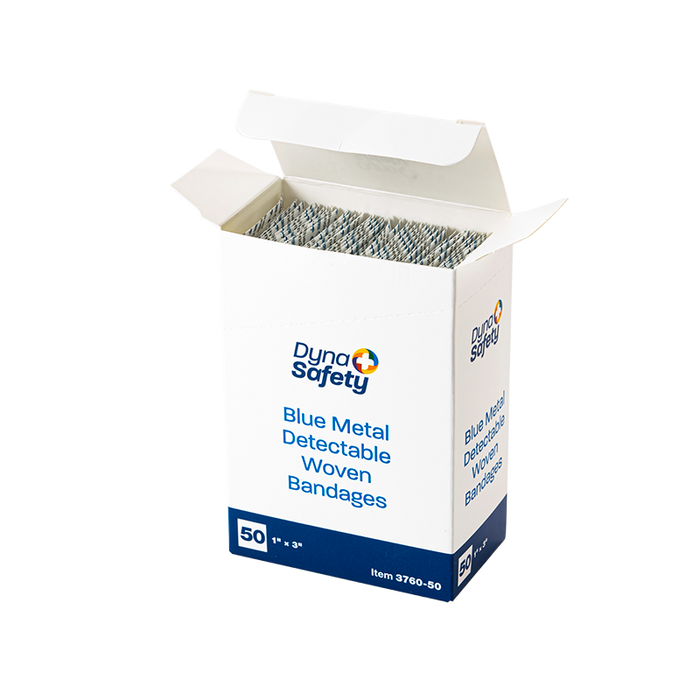 Dynarex Blue Metal Detectable Woven Bandages