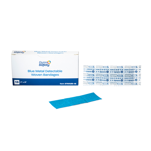 Dynarex Blue Metal Detectable Woven Bandage - 3760UB-16