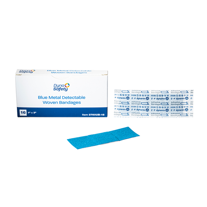 Dynarex Blue Metal Detectable Woven Bandages