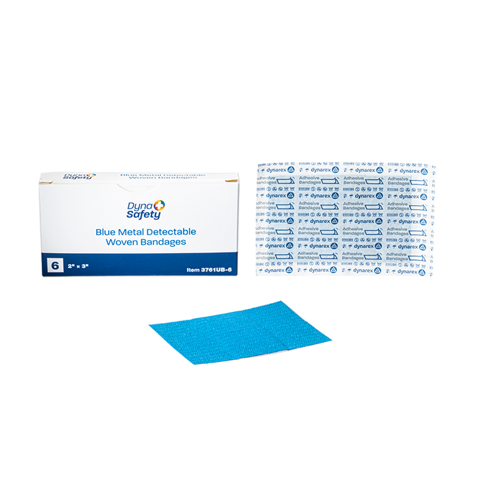 Dynarex Blue Metal Detectable Woven Bandages