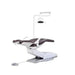 ADS AJ16 Orthodontic Dental Chair with built-in light, featuring adjustable headrest and armrests for patient comfort.