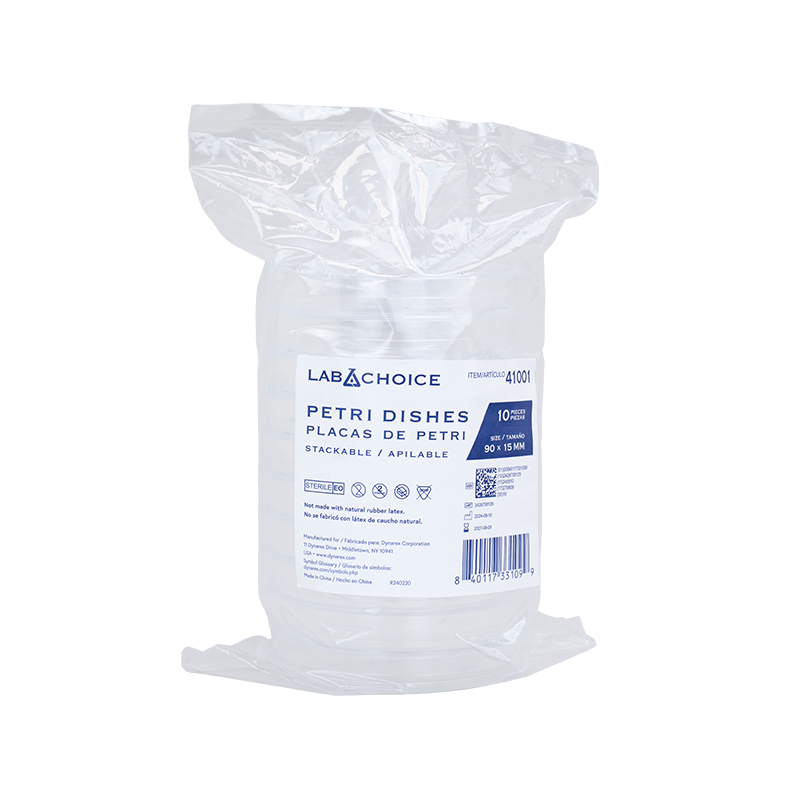 Dynarex LabChoice Stackable Petri Dishes