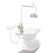 DCI Reliance Post Mount Utilities PMU Dental unit w/Cuspidor White PN RO4102 - Dentamed USA