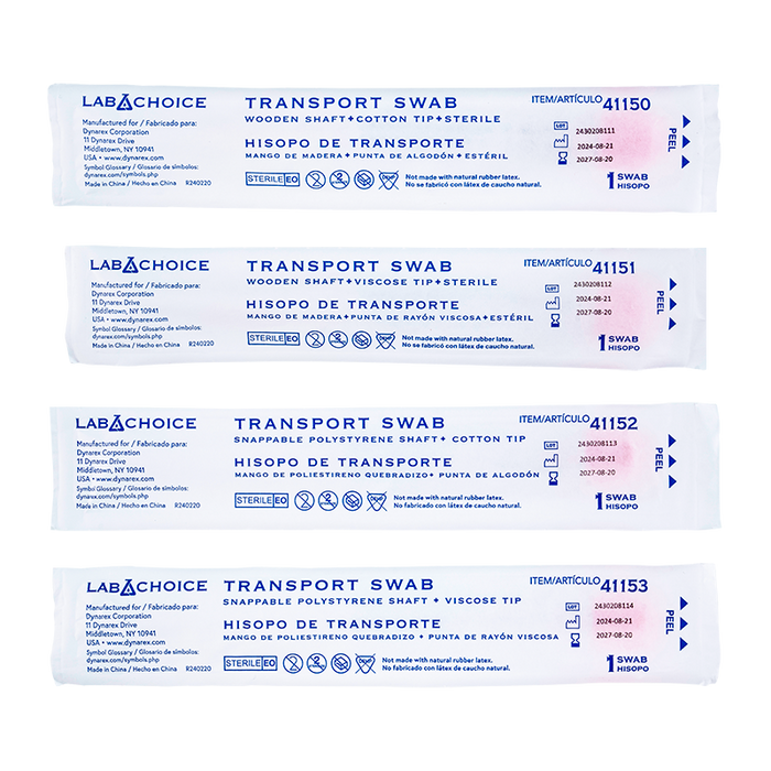 Dynarex LabChoice Transport Swabs