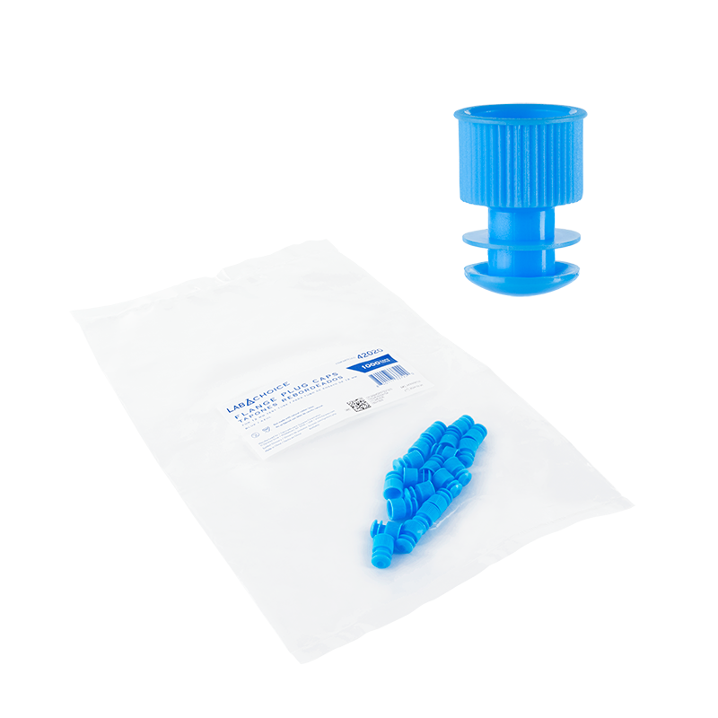 Dynarex LabChoice Flange Plug Caps for Test Tubes