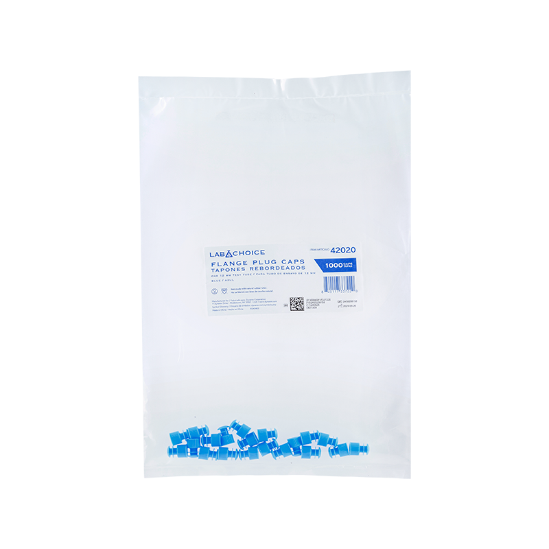 Dynarex LabChoice Flange Plug Caps for Test Tubes