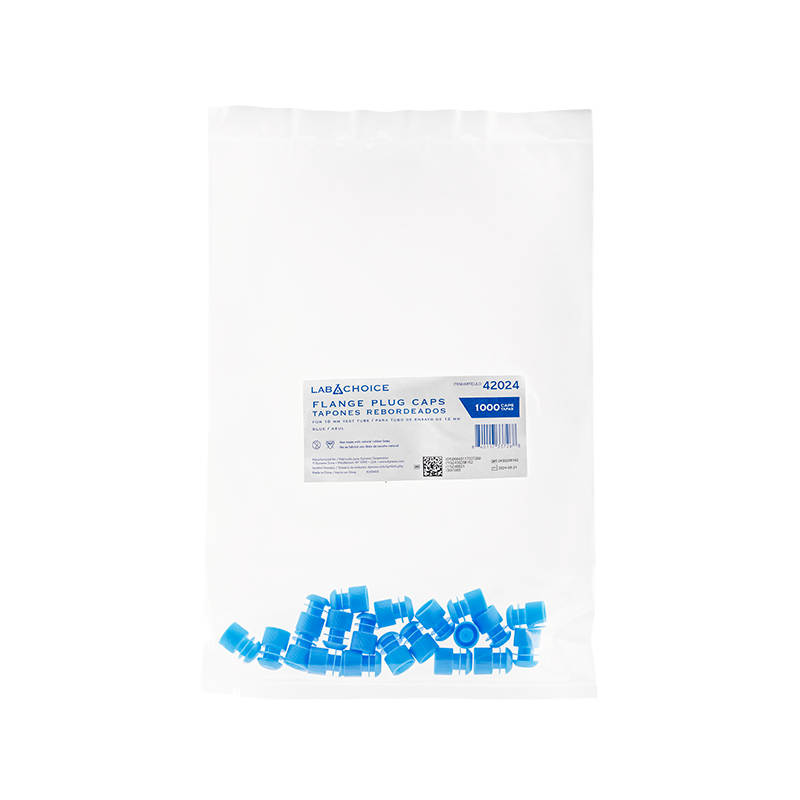 Dynarex LabChoice Flange Plug Caps for Test Tubes