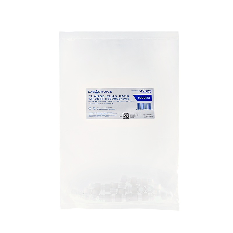 Dynarex LabChoice Flange Plug Caps for Test Tubes