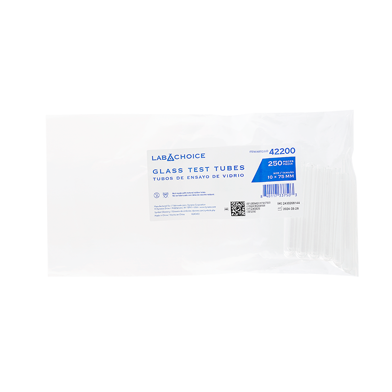 Dynarex LabChoice Glass Test Tubes