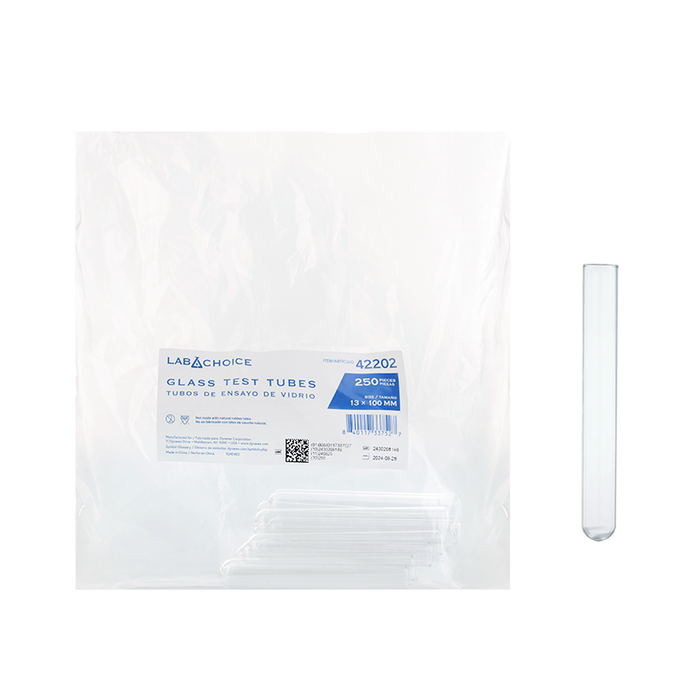 Dynarex LabChoice Glass Test Tubes
