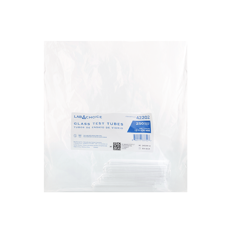 Dynarex LabChoice Glass Test Tubes
