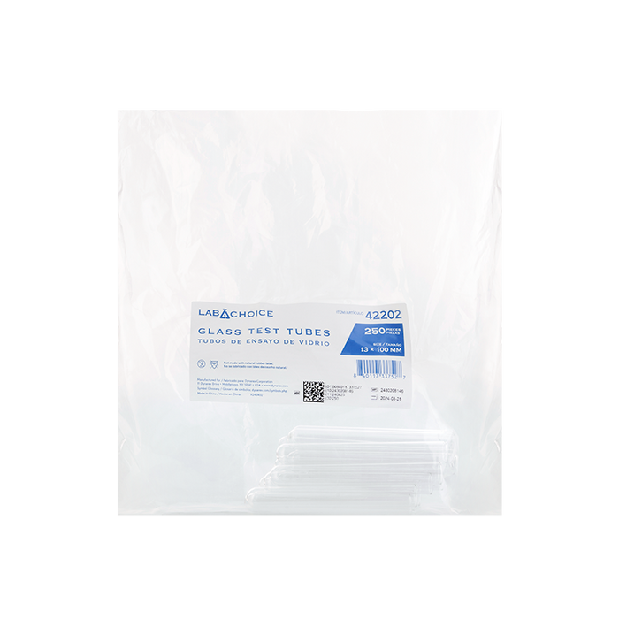 Dynarex LabChoice Glass Test Tubes