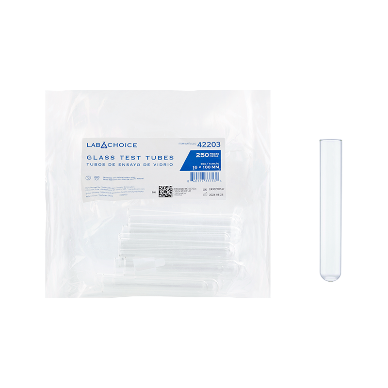 Dynarex LabChoice Glass Test Tubes