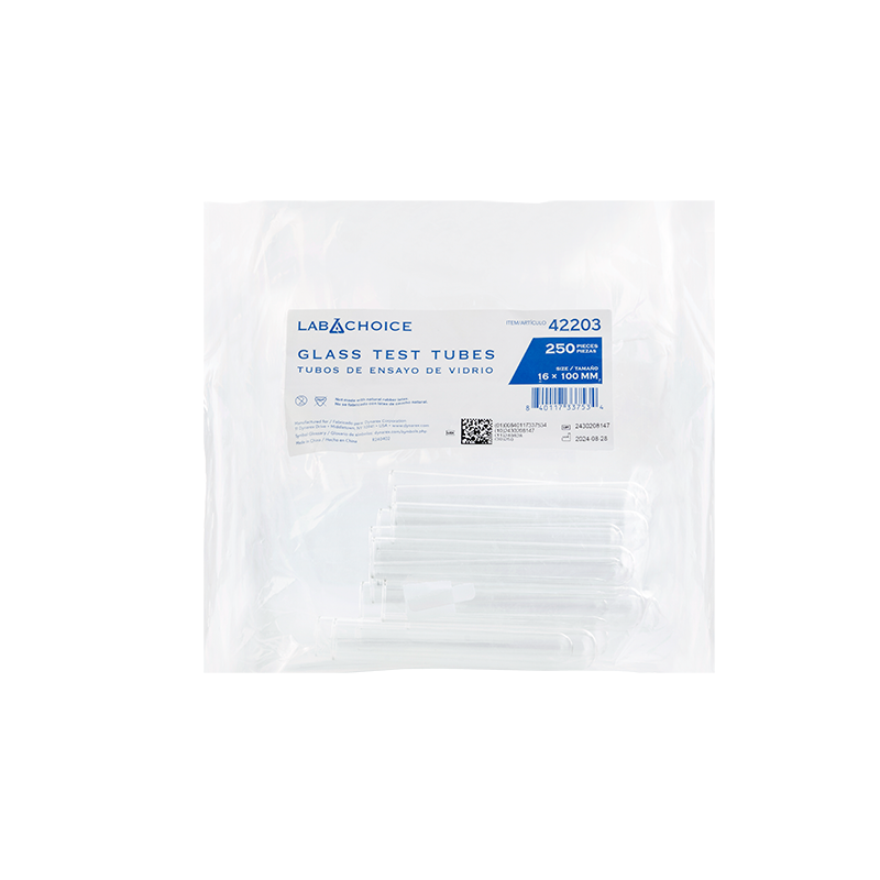 Dynarex LabChoice Glass Test Tubes