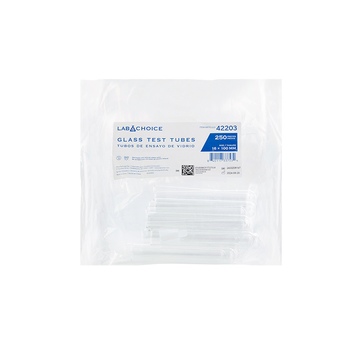 Dynarex LabChoice Glass Test Tubes