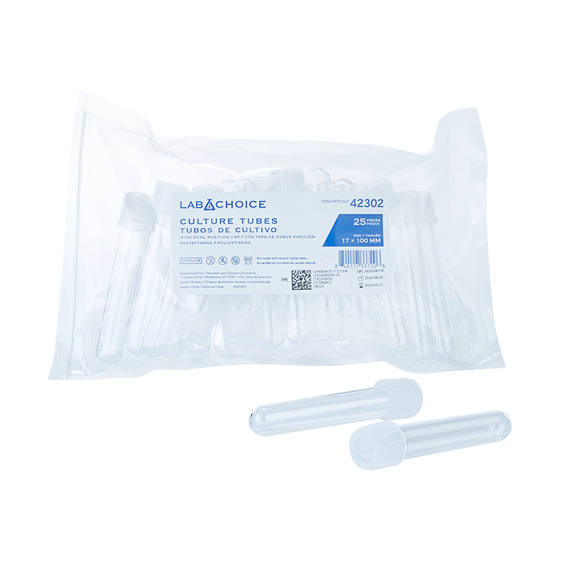Dynarex LabChoice Culture Tube with Dual Position Caps
