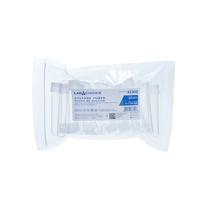 Dynarex LabChoice Culture Tube with Dual Position Caps
