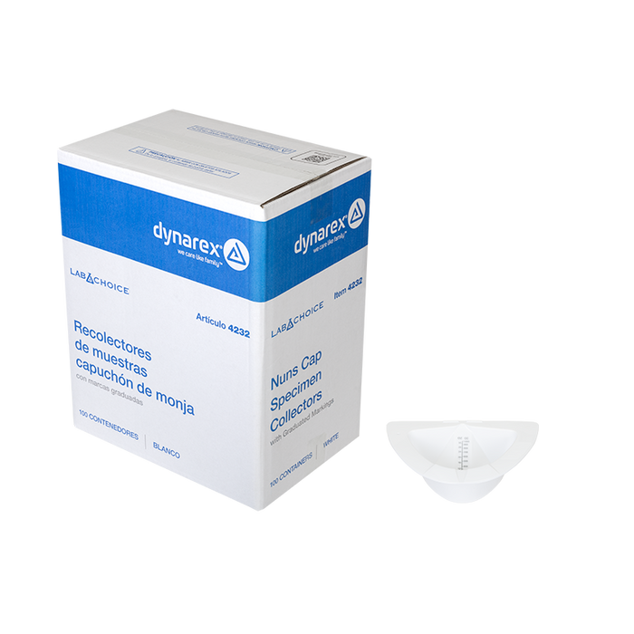 Dynarex LabChoice Nuns Cap Specimen Collection Container