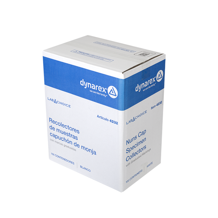 Dynarex LabChoice Nuns Cap Specimen Collection Container