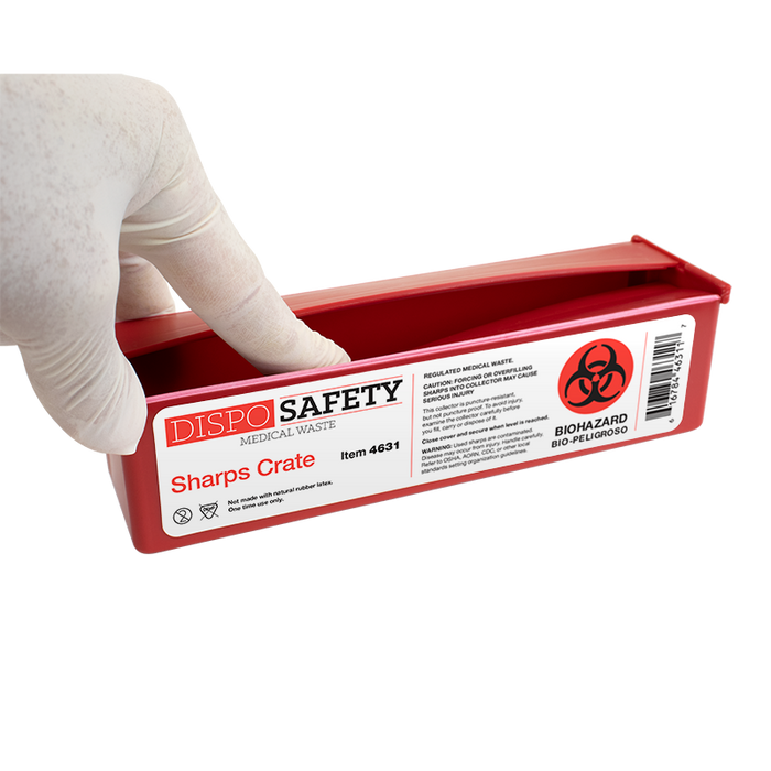 Dynarex Sharps Crate, 0.5 qt. (4631)