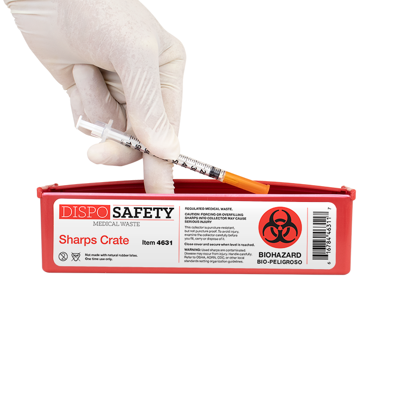 Dynarex Sharps Crate, 0.5 qt. (4631)