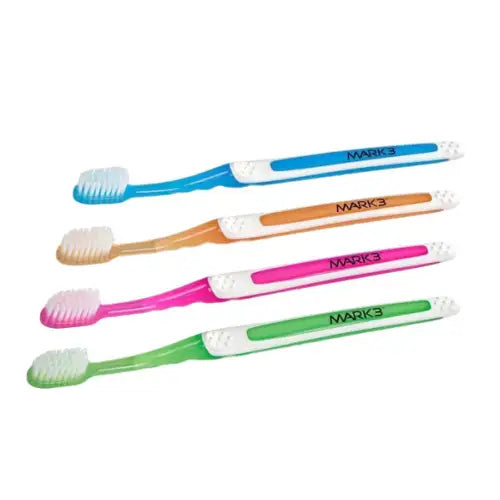 Adult Premium Sensitive Compact Head Toothbrush 72/bx - MARK3 Adult Premium Sensitive Compact Head Toothbrush