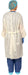 Aspen Surgical Gown, SMS, AAMI Level 2 Isolation, Full Back w/ Elastic Cuff, Yellow, Universal, 100/cs
