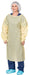 Aspen Surgical Gown, SMS, AAMI Level 2, Over the Head, Full Coverage, Yellow, Large, 100/cs