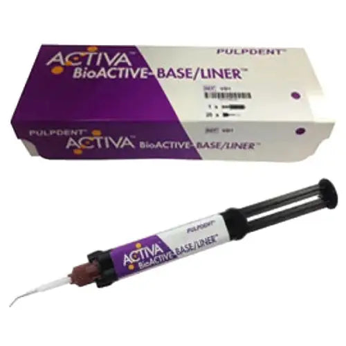 ACTIVA BioACTIVE Base/Liner - Pulpdent ACTIVA BioACTIVE Base/Liner Single Pack 5ml Automix Syringe- Pulpdent 590-VB1 BioACTIVE Base/Liner