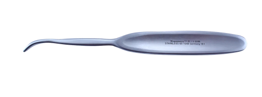 Aspen Surgical Elevator, Cushing "Little Joker" Periosteal, 1/4 in Blade Width, Solid Handle, 7 1/2 in