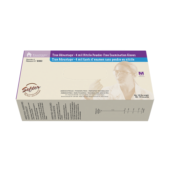 Dynarex True Advantage Nitrile Exam Gloves, Powder-Free
