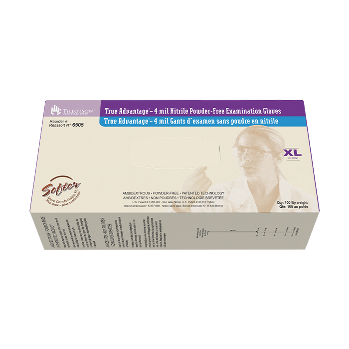 Dynarex True Advantage Nitrile Exam Gloves, Powder-Free