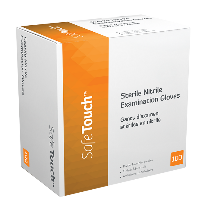 Dynarex Sterile Nitrile Exam Gloves, Powder-Free