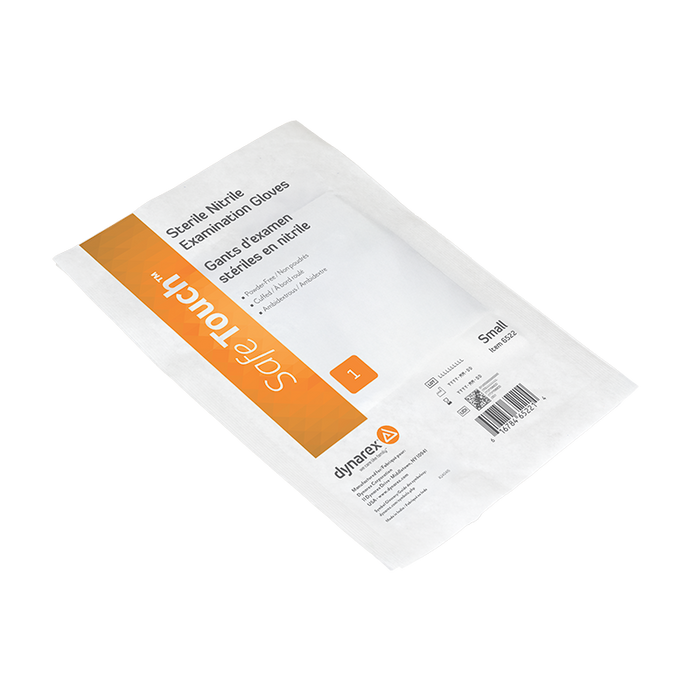 Dynarex Sterile Nitrile Exam Gloves, Powder-Free