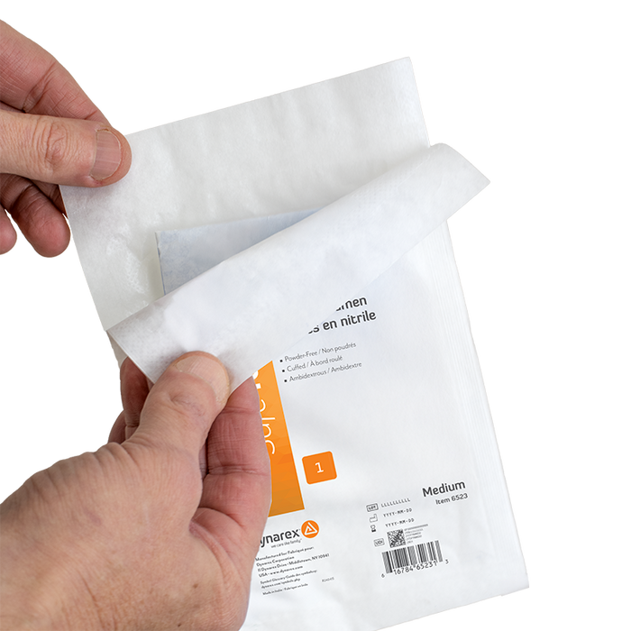 Dynarex Sterile Nitrile Exam Gloves, Powder-Free