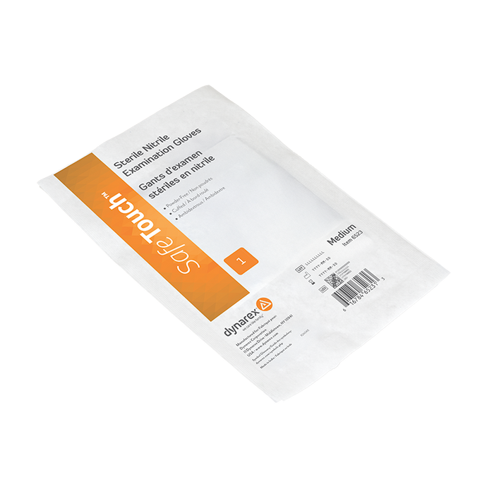 Dynarex Sterile Nitrile Exam Gloves, Powder-Free