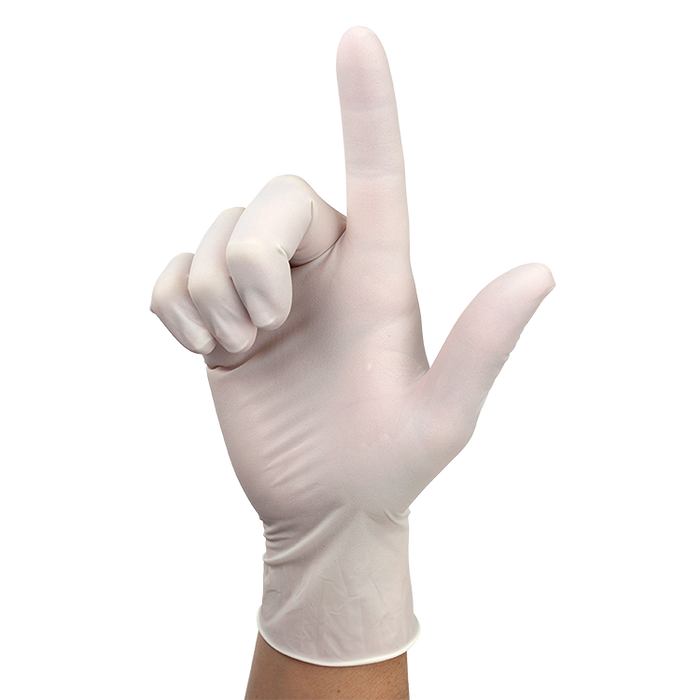 Dynarex Sensi Grip Latex Exam Gloves, Powder-Free