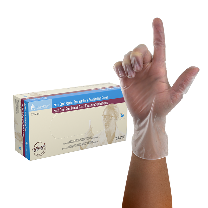 Dynarex Multi Care Vinyl Exam Gloves, Powder-Free