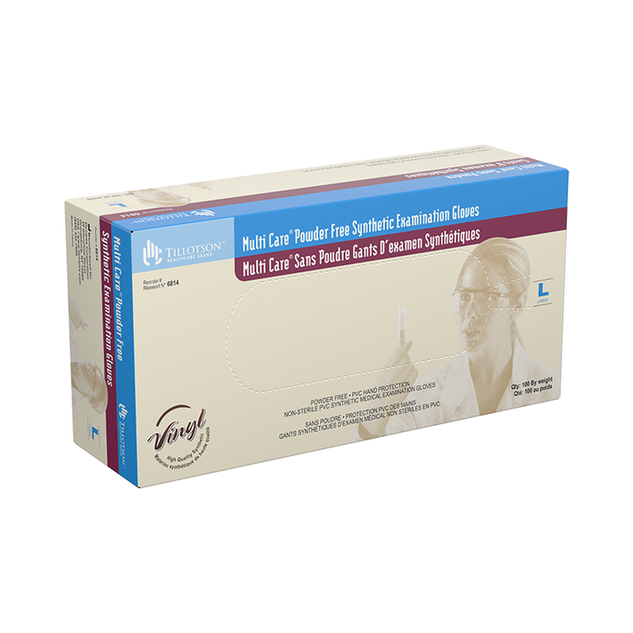 Dynarex Multi Care Vinyl Exam Gloves, Powder-Free