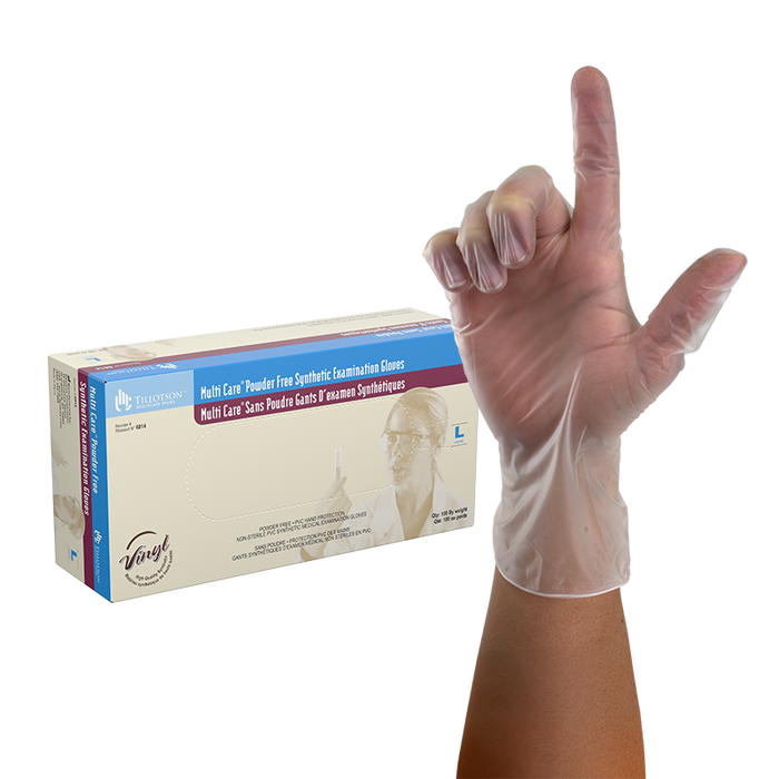 Dynarex Multi Care Vinyl Exam Gloves, Powder-Free