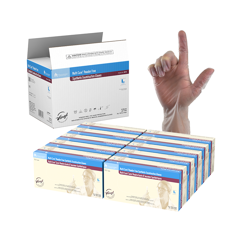Dynarex Multi Care Vinyl Exam Gloves, Powder-Free