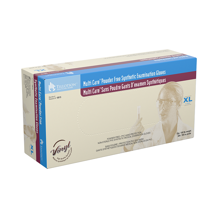 Dynarex Multi Care Vinyl Exam Gloves, Powder-Free