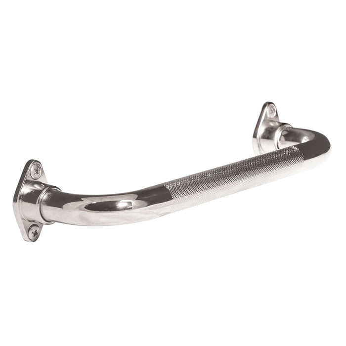 Drive Medical Aqua Sense Knurled Chrome Grab Bar with Rotating Flange — 785-134
