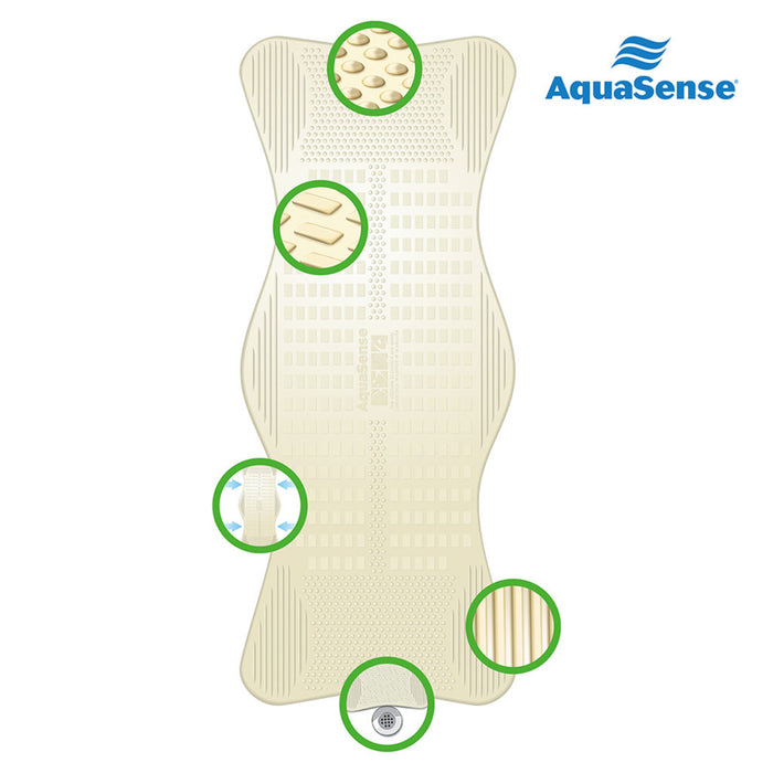 Drive Medical Aqua Sense Bath Mat, Contoured with Invigorating Massage Zones — 785-500